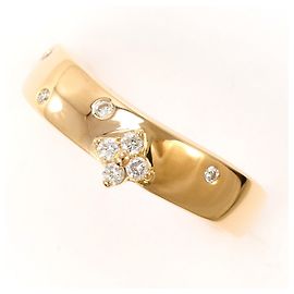 Autre Marque 18K Roségold-Ring mit Diamant Golden
