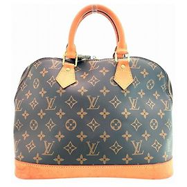 Sac à main Louis Vuitton Monogram Alma PM Marron