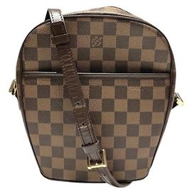 Borsa Louis Vuitton Damier Ipanema PM Marrone
