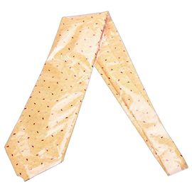 Gravata de seda Bulgari amarela com bolinhas Amarelo