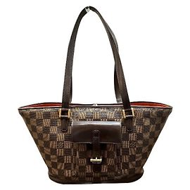 Sac cabas Louis Vuitton Damier Manosque PM Marron
