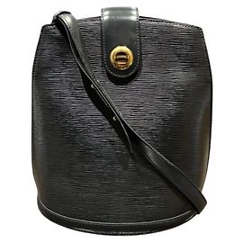 Louis Vuitton Epi Cluny Handbag Shoulder Bag Black