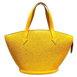 Sac à main Louis Vuitton Epi Saint Jacques Jaune
