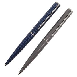 LOUIS VUITTON Jet Rack Set Pen metal Blue Gray LV Auth 140730 Marrone Blu