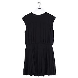 Vestido Chanel de seda negro Negro