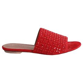 Alaïa Rote Sandalen Rot
