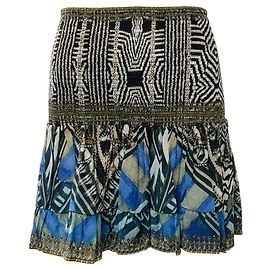 Minifalda fruncida Wild de Camilla Knight Multicolor