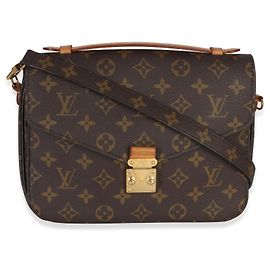 Louis Vuitton Pochette Metis em canvas Monogram Marrom