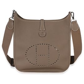 Hermès Etoupe Epsom Evelyne III PM 29 PHW Marrone