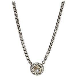 Pingente Cookie em ouro amarelo e prata de lei com pérola David Yurman Outro