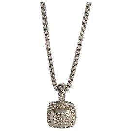 David Yurman Sterling Silver Diamond Petite Albion Pendant Other