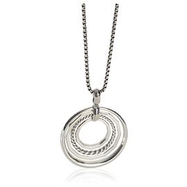 David Yurman Sterling Silber Diamant Medium Model Stax Anhänger Andere