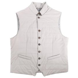 Corneliani Weste mit Reißverschluss in Grau, Größe 50 IT Grau