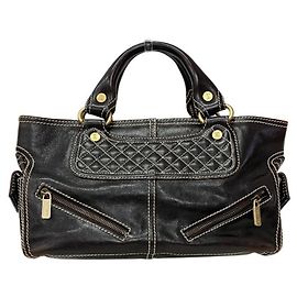 Céline Celine Black Boogie Bag Handbag Black