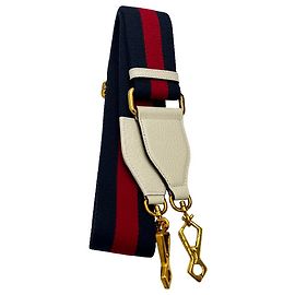 Gucci Web Shoulder Strap Canvas 102 Navy blue