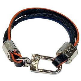 Pulsera Charm Louis Vuitton Damier Graphite Negro Azul