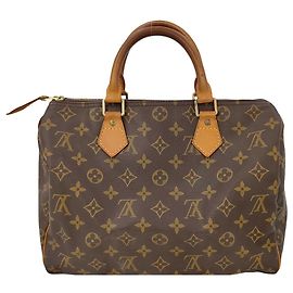 Louis Vuitton Speedy Handbag Monogram Canvas 30 Brown