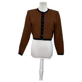Giacca Liscia Vintage Yves Saint Laurent Espresso Nero