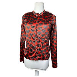 Comme Des Garcons Vintage Comme des Garçons Polyester Bluse Rot Rot