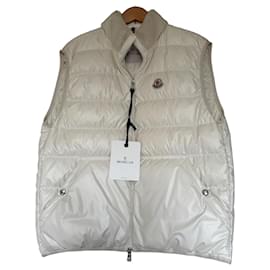 Moncler Steppweste Off-White Weiß