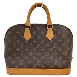 Louis Vuitton Alma Handbag Monogram Canvas PM Brown