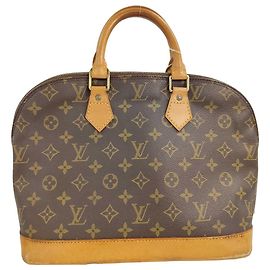 Louis Vuitton Alma Handbag Monogram Canvas PM Brown