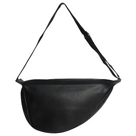 The row Grand sac banane slouchy noir Noir