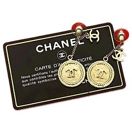 Orecchini Chanel Coco Mark Coin D'oro