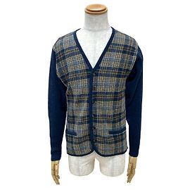 Hermès Hermes Wool Cardigan Blue Other