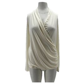 Autre Marque Top branco de manga comprida Branco