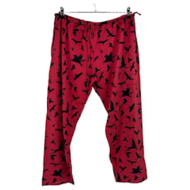 Autre Marque Pantalón rojo estampado Roja