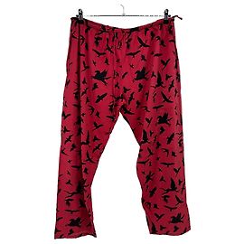 Autre Marque Rote gemusterte Hose Rot