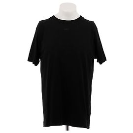 Camiseta negra de algodón Off White Negro