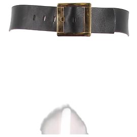 Rodier Cinto de couro preto com fivela Preto