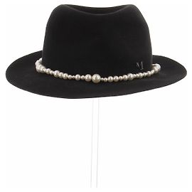 Autre Marque Nick Fouquet Black Wool Hat Size S Black
