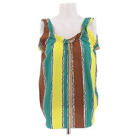 Top de tirantes estampado de algodón Marni Multicolor