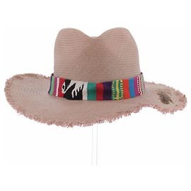 Autre Marque NICK FOUGUET Beige Wicker Hat Beige