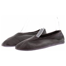 The row Sapatilhas de shearling castanho Marrom