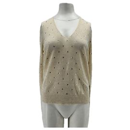 Pull en cachemire Zadig & Voltaire beige à strass Beige