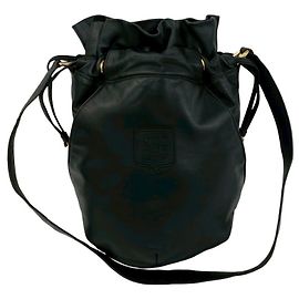 Céline Borsa a tracolla in pelle CELINE Vintage Triomphe Logo Nero