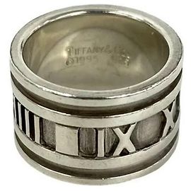 Tiffany & Co. Wide Atlas Ring Silvery