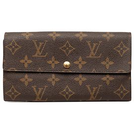 Louis Vuitton Brown Monogram Sarah Long Wallet Brown