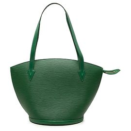 Louis Vuitton Bolsa Saint Jacques GM em Epi verde com alça longa Verde