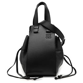 Bolsa Hammock de couro pequena preta LOEWE Preto