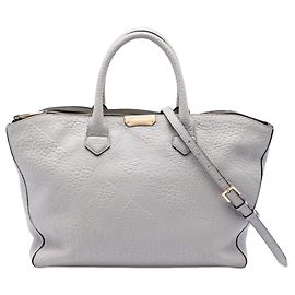Bolsa Burberry Dewsbury em couro gravado cinza Marrom Cinza