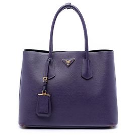Prada Sac Double Saffiano Cuir Violet Medium Violet