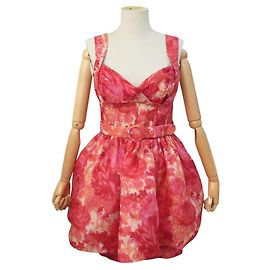 NOVO VESTIDO ZIMMERMANN HIGH TIDE T2 38 40 FR EM SEDA E LINHO COM CINTO Multicor