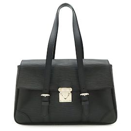 Bolsa de Ombro Louis Vuitton Epi Segur MM Preta Preto