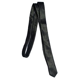 Saint Laurent, cravatta nera e oro Multicolore
