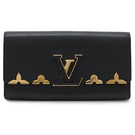 Portafoglio Bifold Louis Vuitton Capucines Nero Nero